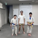 ４月２２日のフルコンタクト武道教育空手　京都伏見区　久我の杜道場　香港からヒーハン君が来たー