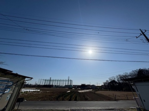 今日も穏やかな晴天、暖かいシェルターです。☀️