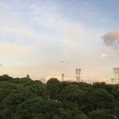 ベランダから藤崎台球場