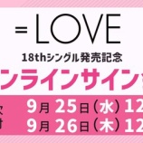 『[イコラブ] =LOVE 18thシングル 発売記念オンラインサイン会 第2次、当落報告会』の画像