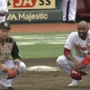 中田翔さん、ブラッシュとおしゃべりする