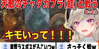 【ぶいすぽ】めっさん、モンハンチュートリアルで天敵の蛙(チャタカブラ)と戦うことになって発狂ｗｗw