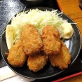 ■八丁堀の「朋」で、デカ盛りカキフライ定食！