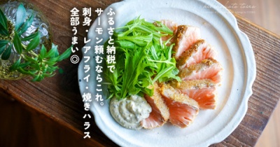 ふるさと納税でサーモン頼むならこれ。刺身・レアフライ・焼きハラス全部うまい◎（PR）