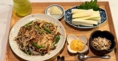 ひとりごはん　サクッと和風パスタの夜ごはん