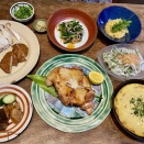 鶏もも肉を魚焼きグリルで焼く