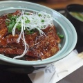 老舗食事処にて『初代帯広風焼き豚丼』を食す。飯田市上郷『味処　八起（ヤオキ）』