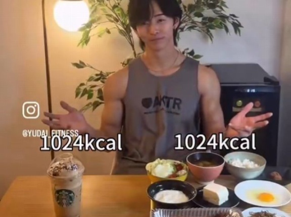 スタバ1杯と同じカロリーの日本食、比較動画が衝撃的だと海外で話題に