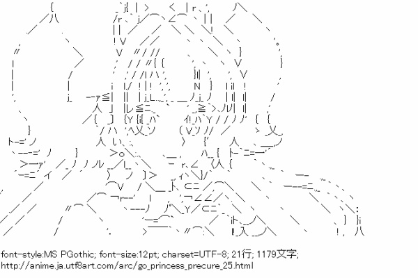 アスキーアートリサイクル保管庫 出張所 プリキュア
