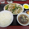 船堀「とんぼ亭」肉野菜炒め定食