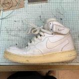 『東灘区住吉スニーカー修理NIKEナイキエアフォース1オールソール』の画像