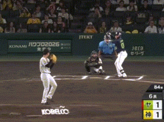 【阪神対ヤクルト10回戦】ヤクルト・赤羽由紘、阪神・下村から第3号勝ち越しソロホームラン！！！！！！！！！！！！