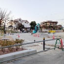 味岡駅の南側エリアに新たな公園「町屋公園」を整備中。工事期間は3月27日まで（小牧市岩崎）