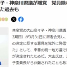 大山奈々子さん離党