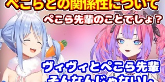 【ホロライブ】ぺこらとの関係性について語るヴィヴィ