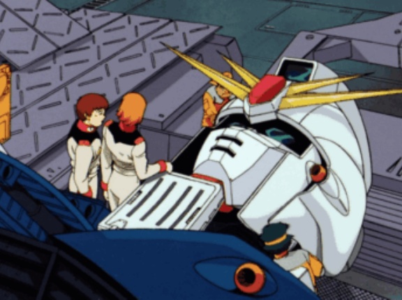 ガンダムF91って映画では「ついに最新鋭の秘密兵器登場！」みたいな感じで出てきたけど