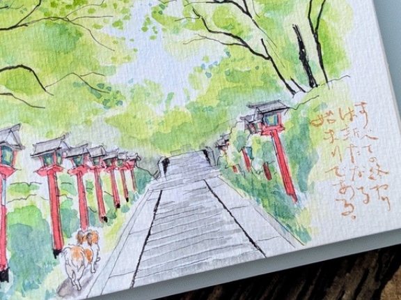 透明水彩を小さ〜く始める＆お出かけもできる水彩ポーチを作った