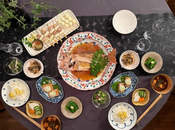 週末のだんなさまごはん　メバルの煮付けや栗ごはんとか