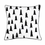 『細かい木の柄のクッションカバー』の画像