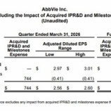 『【ABBV】アッヴィが2026-1Qと通期の利益予想を発表しました！』の画像