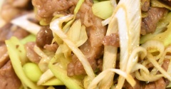 キリっとした味わい♪牛肉と白ねぎの醤油炒め