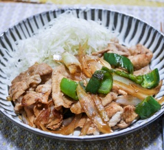 しゃぶしゃぶ用肉で「豚の生姜焼き」&古いカメラで楽しんでます