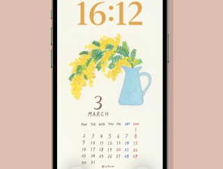 3月のカレンダーを配布します。