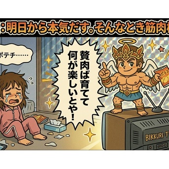 明日から本気だす。そんなとき筋肉様が…