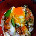 ケンチとすみれの想い出／カツ丼に半生卵ON