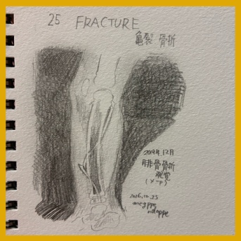 【インクトーバー2026】25 FRACTURE