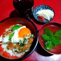 ケンチとすみれの想い出／カツ丼に半生卵ON