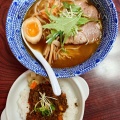 伊豆あまからや【スパイス醤油らーめん＋伊豆シカキーマ半カレー】＠伊豆市原保