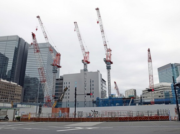 高さ385m「Torch Tower（トーチタワー）」の建設状況！3基目のタワークレーン設置完了した高さ日本一の超高層ビル（2025.9.15）