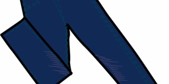 ズボンの膝部分が破れてしまった。試着しなきゃいけないから新しいのを買いに行くのが面倒くさい…