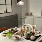 たまひなちびと一緒に、手巻き寿司の夜ごはん
