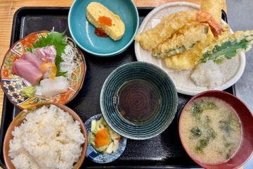 お刺身&天ぷら定食を頂きました @ 兵庫県姫路市