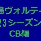 『徳島ヴォルティス2023年陣容 CB編』の画像