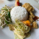 Kali Opak Resto（インドネシア・ジョグジャカルタ）の「Ayam Goren」（2025/12/26）
