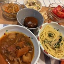 ありものの晩ご飯とユッケジャンスープ