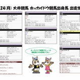 『【ホッカイドウ競馬出身馬情報】3/24(月)大井開催分』の画像