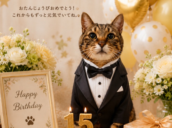 銀ちゃま、１５歳になりました！