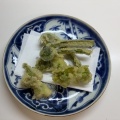 山菜の天ぷらとおろし蕎麦