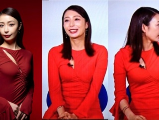 “落ちるのは誰？”宇垣美里主演ドラマ『おちたらおわり』穴あきドレスで緊迫の宣伝会見