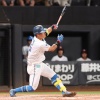 高卒新人・明瀬諒介「いいところに飛んだ」“本拠初安打＆適時打”　プロアマ交流戦