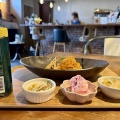 函館市美原1丁目 カフェ サナード パスタセット(カニクリームトマト・3種の副菜・コーヒーor紅茶付き) 1,200円