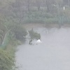 台風25号が接近中、遊水池が機能を発揮中