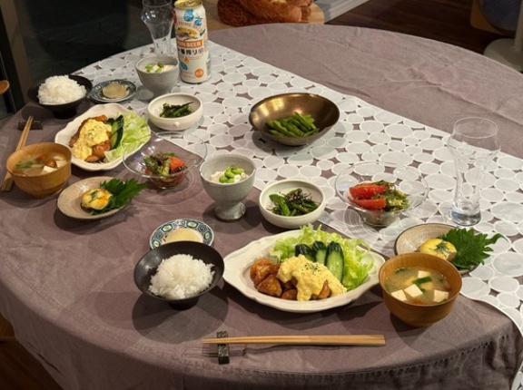 チキン南蛮の夜ごはん