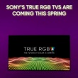 米ソニー、新型液晶テレビ「True RGB TV」の今春登場を予告