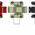 ペーパークラフト　トヨタ・パッソ　初代　後期型