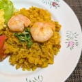 夏にぴったり炊飯器ｄｅワンプレート☆スパイス香るカレーエビピラフ♪☆♪☆♪